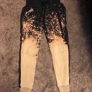 Under Armour DIY Bleach Joggers